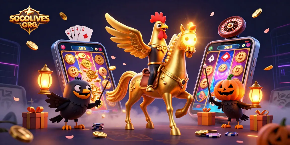 Engage with SOCOLIVES ORG in a vibrant casino scene featuring unique gambling elements.