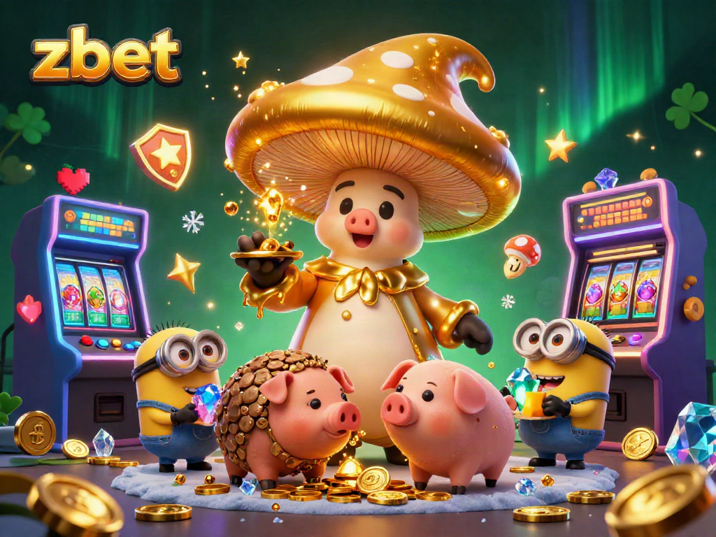 Experience thrilling wins at zbet with a vibrant casino-themed illustration showcasing magical characters and gaming elements.