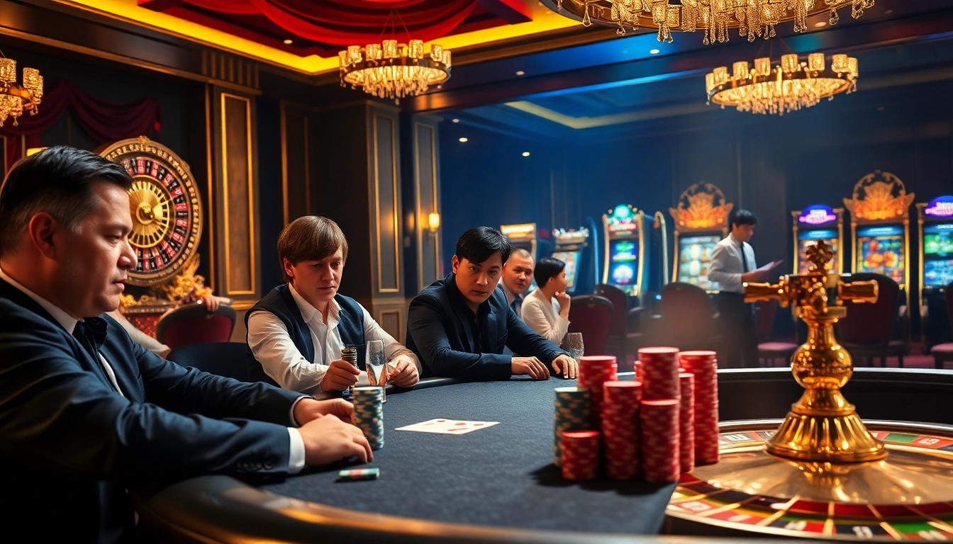 Experience high-stakes gaming at 68VIP with exciting poker tables and luxurious casino ambiance.