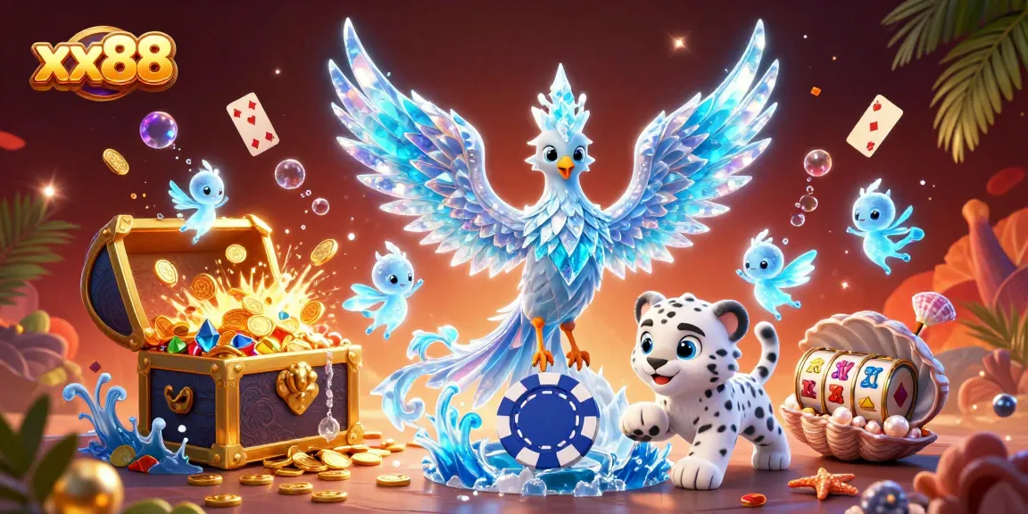 Engage in exciting gameplay at xx88, featuring vibrant casino elements and a mystical scene.