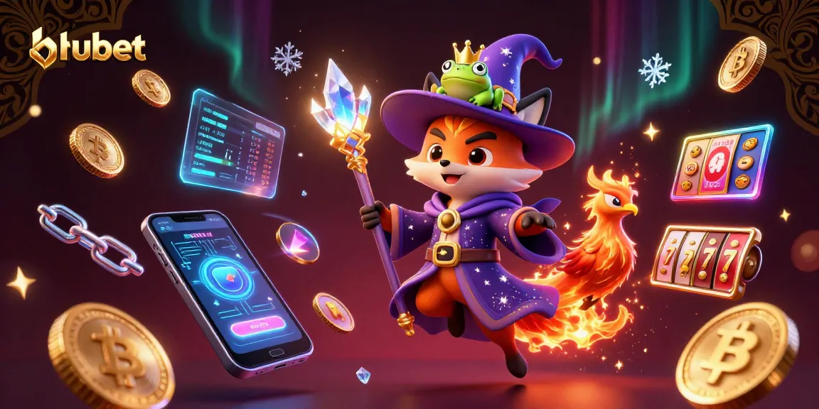 Experience hubet's dynamic casino magic with a wizard fox and phoenix in a vibrant 3D illustration.