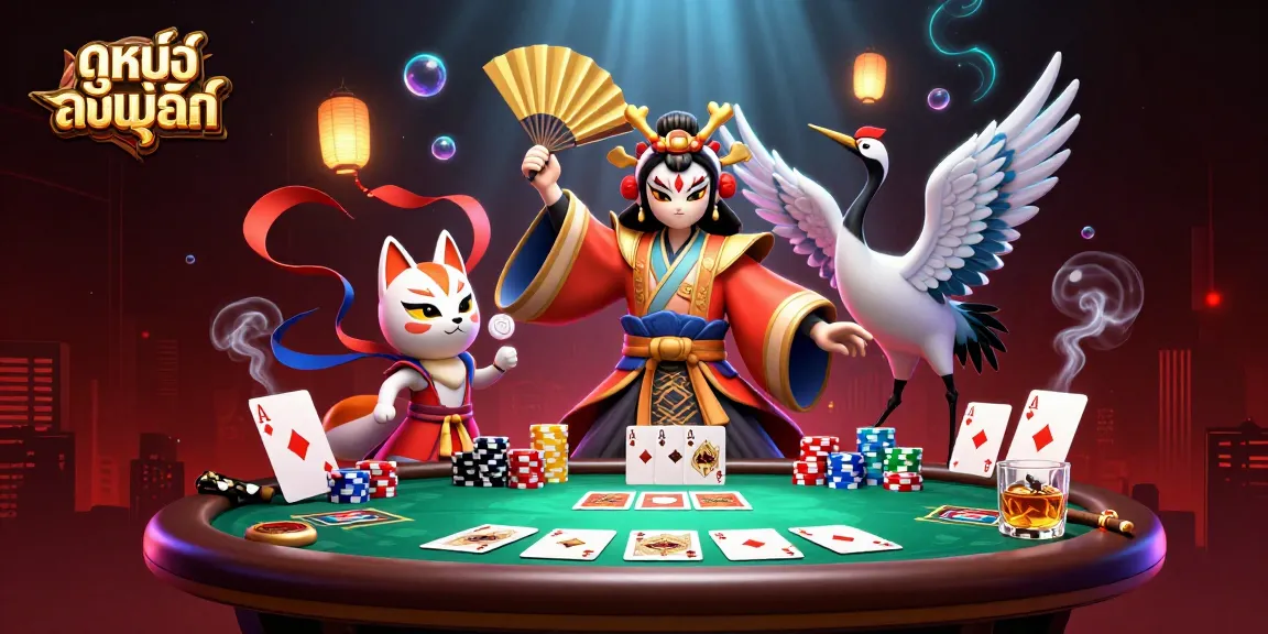 Experience ดูหนังออนไลน์ with cinematic allure, featuring vibrant poker elements and captivating characters.