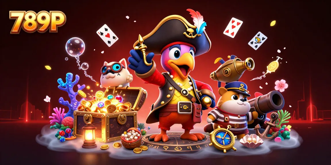 Experience the thrill of winning at 789P with animated characters in a vibrant casino setting.