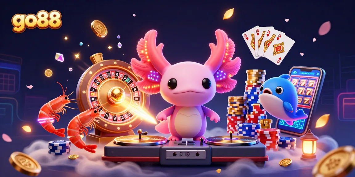 Engage in gaming excitement at go88 while enjoying a lively 3D casino scene