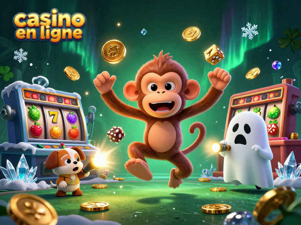 Profitez de l'excitation d'un casino en ligne avec ce visuel captivant représentant une expérience de jeu dynamique.