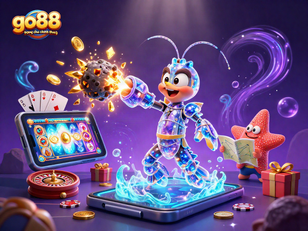Experience fun at go88 trang chu chinh thuc with a galactic mantis shrimp in an explosion of gambling excitement