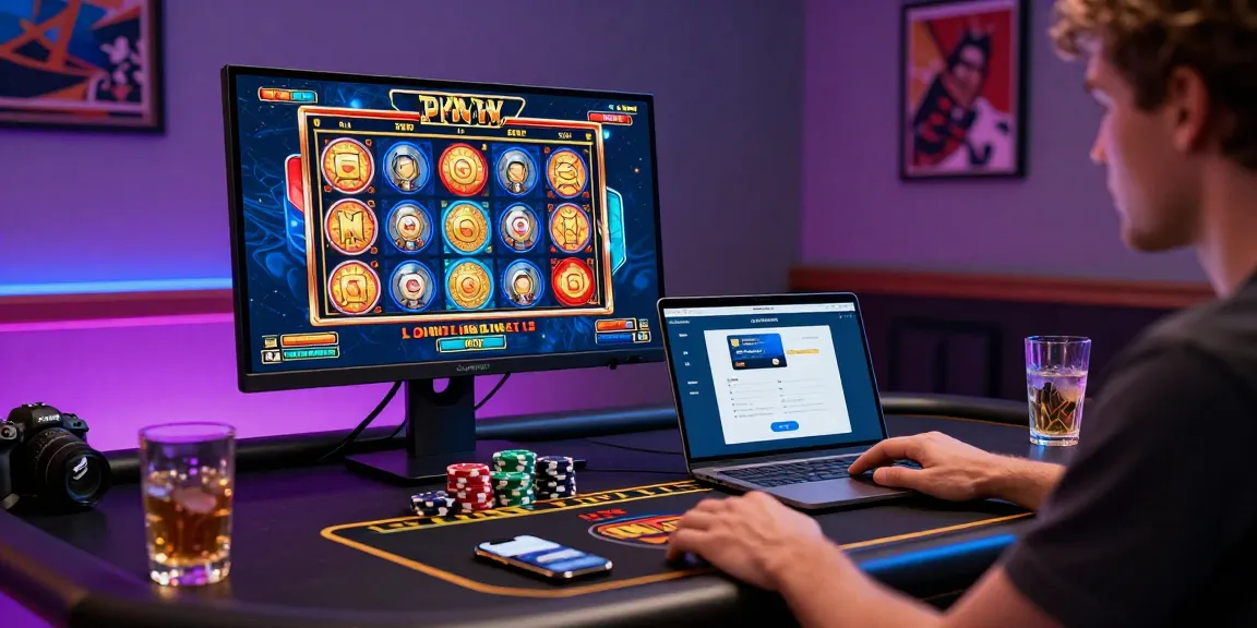 Player enjoying online casinos that accept credit cards with vibrant game displays and immersive atmosphere.