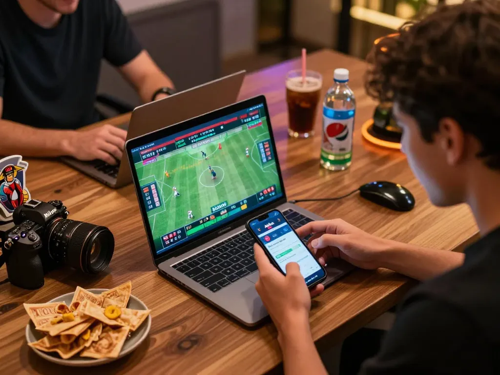 Xoilac sports betting setup with exciting live match analysis and streaming interface.