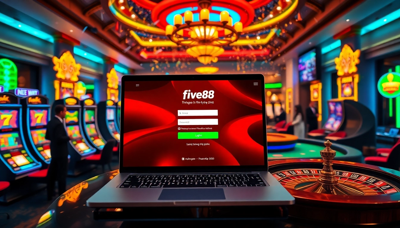 Engaging players experience during five88 đăng nhập at an exciting online casino interface.