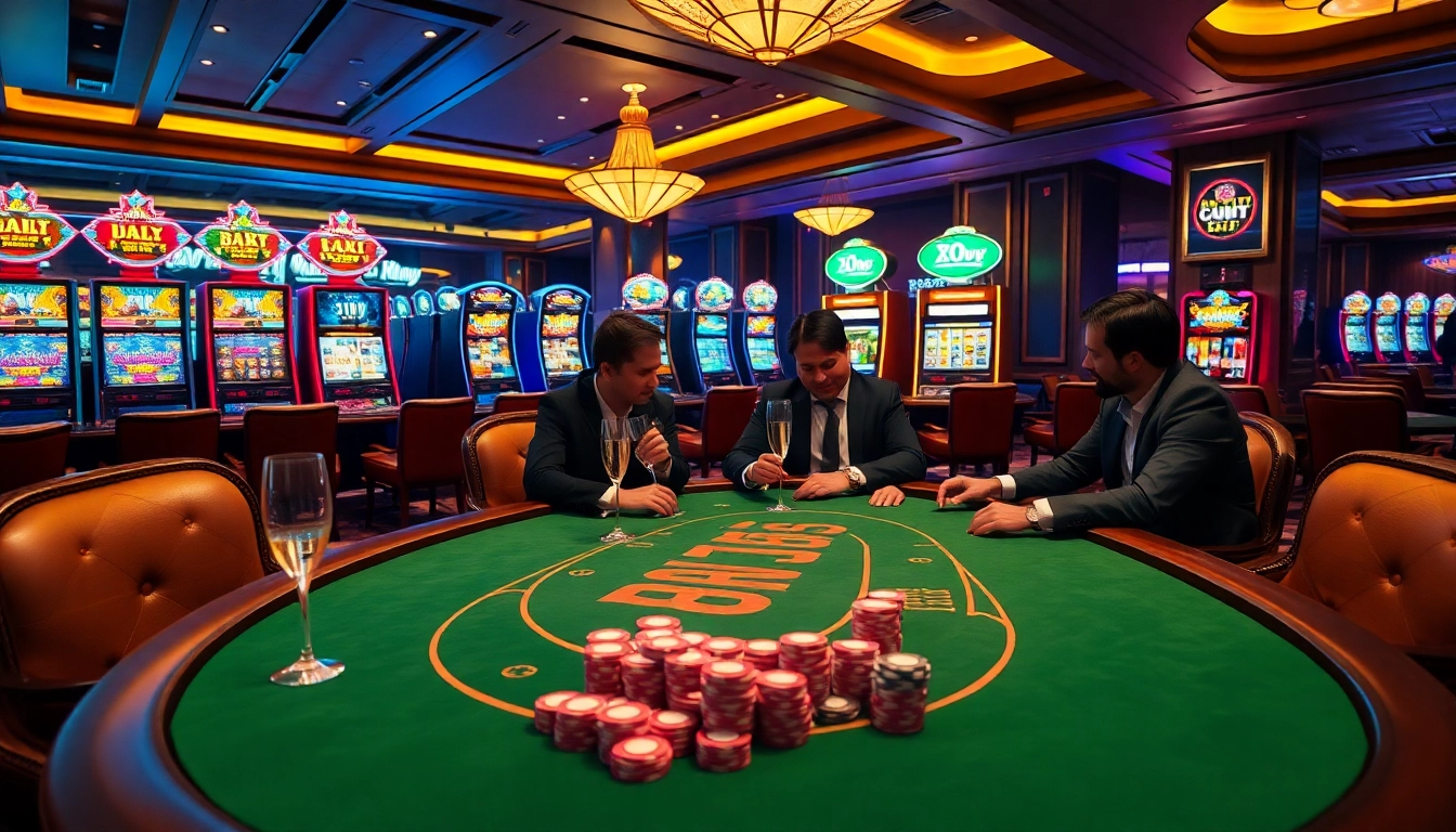 Experience high-stakes excitement at kkwin casino with a vibrant poker table scene.