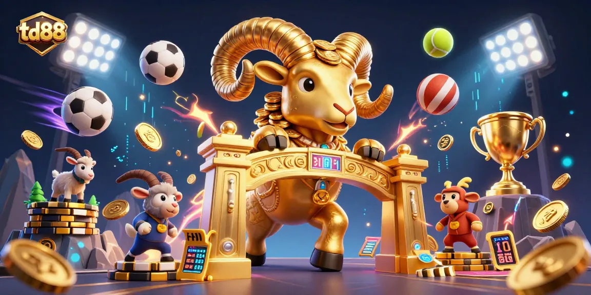 Engage in exhilarating gaming action with td88’s vibrant scene of animated characters and exciting sports elements.