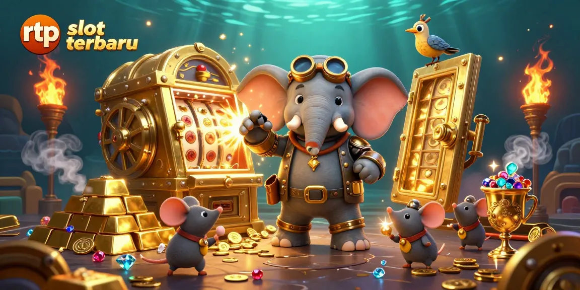 Experience the thrill with rtp slot terbaru as the steampunk elephant spins the reels!