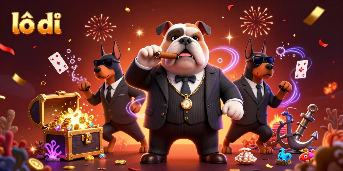 Engage in thrilling lô đề online with vibrant characters and dynamic casino elements.