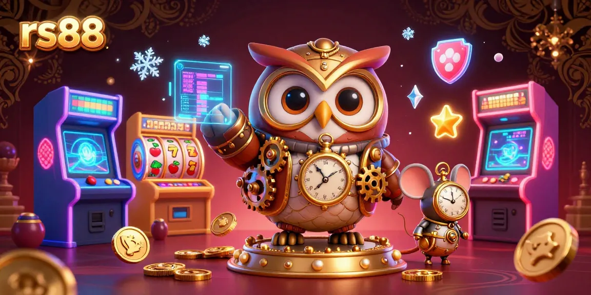 Experience vibrant slot action with rs88, featuring a colorful casino scene and lively characters.