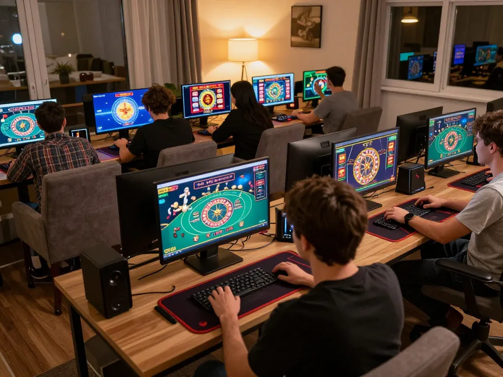 Players engaging in online casino games at 789wincom.town, showcasing strategic gameplay and excitement.
