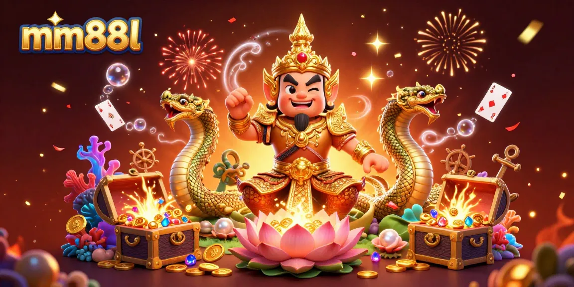 Engage in exciting games at mm88l with vibrant 3D casino elements and dynamic characters.