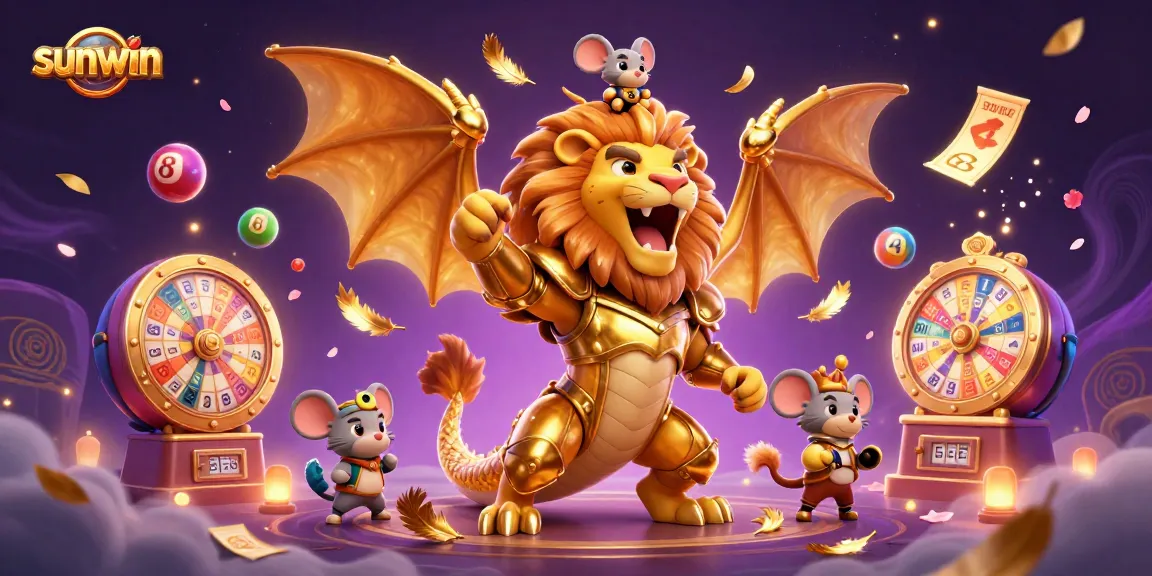 Experience thrilling gaming with sunwin showcased in an energetic casino illustration.