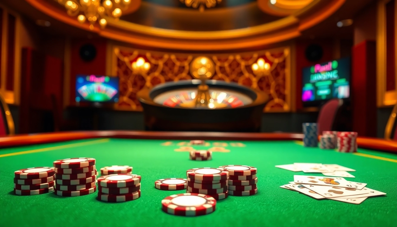 Experience thrilling gameplay at https://l567.tech/ with vibrant casino tables and poker chips!