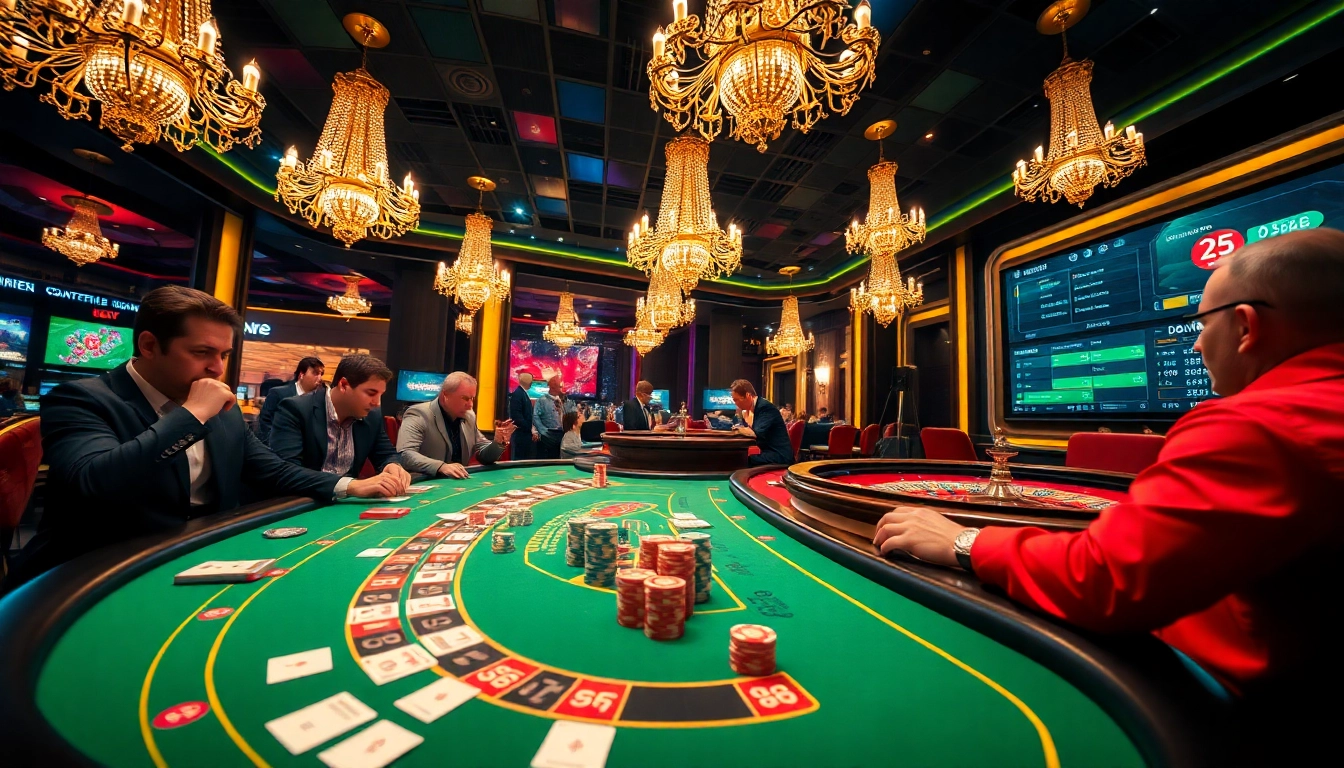 Experience the thrill of DA88 at a luxurious casino poker table with vibrant chips and cards.