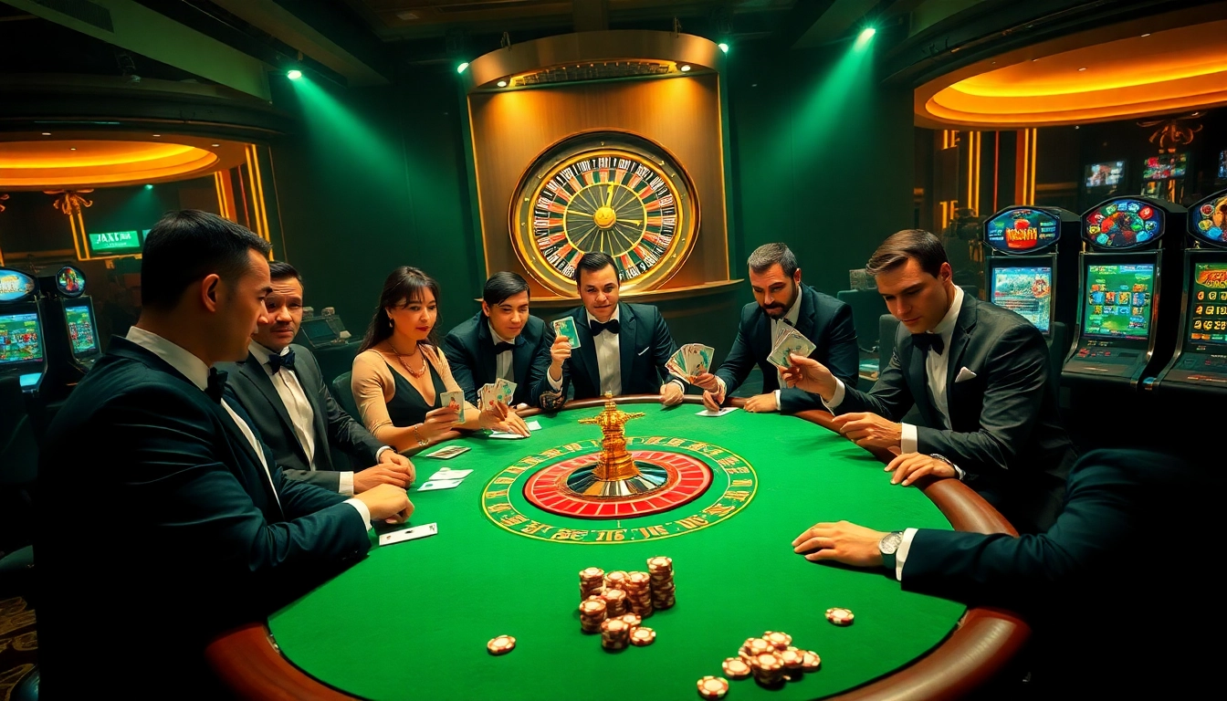 Experience high-stakes excitement at the DA 88 poker table with vibrant casino visuals.
