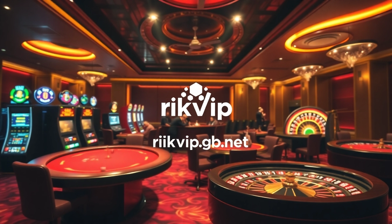 Experience thrilling gameplay at rikvip.gb.net with vibrant casino visuals and engaging gambling action.