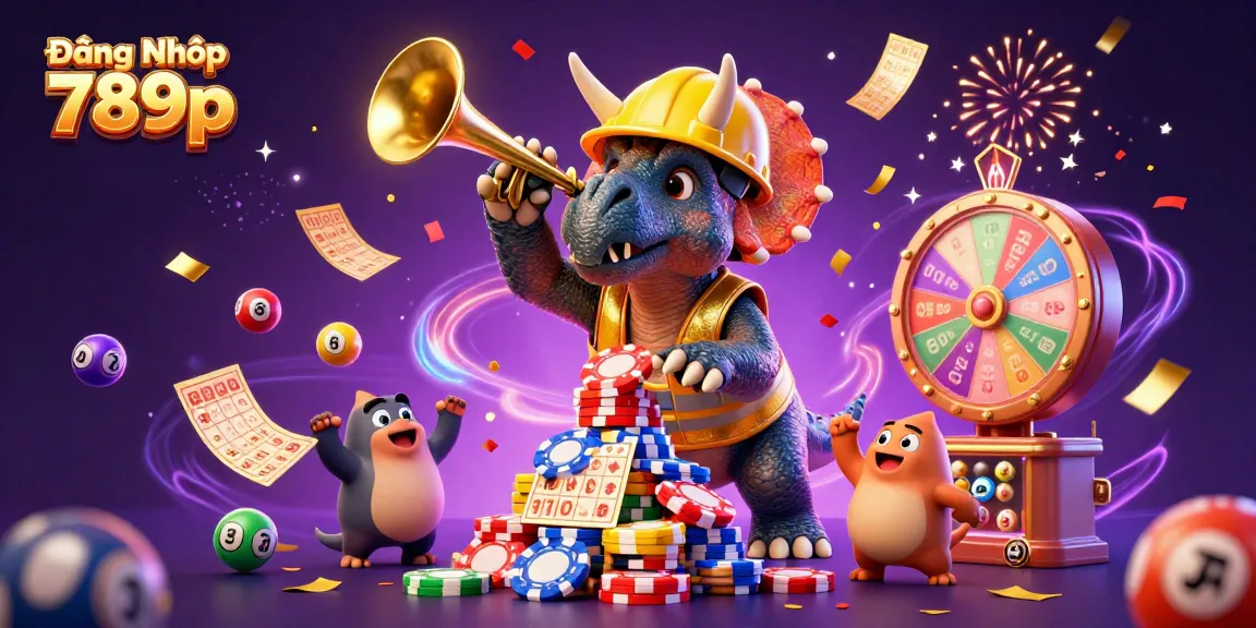 Engage with Đăng Nhập 789p in this dynamic illustration featuring vibrant lottery elements.